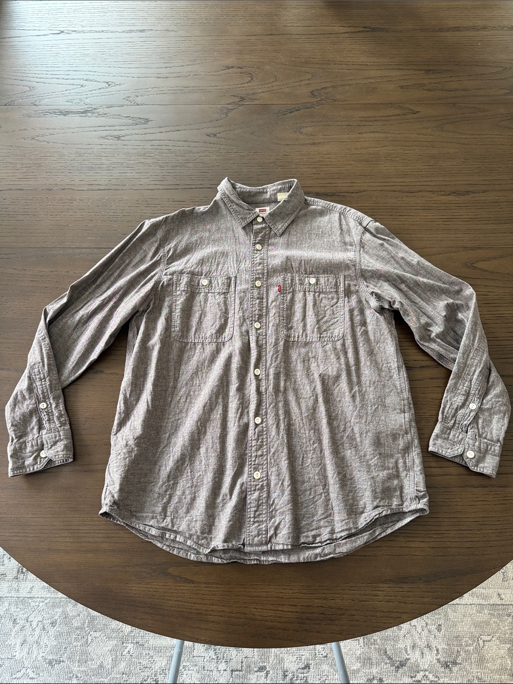 Levi's Men's Brown Heather Button-Up Workshirt